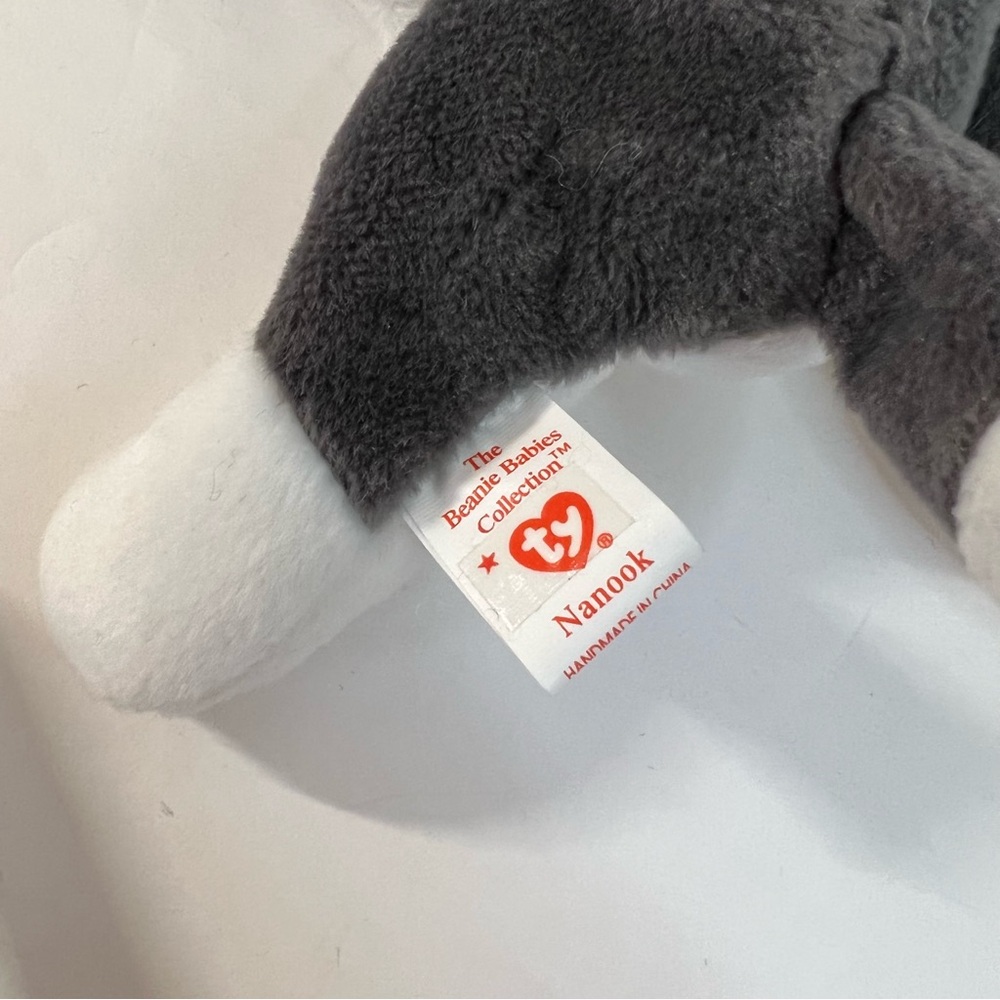 Vintage Beanie Baby Nanook the Husky Dog 1996 Ty Beanie Babies Collection - Picture 5 of 6